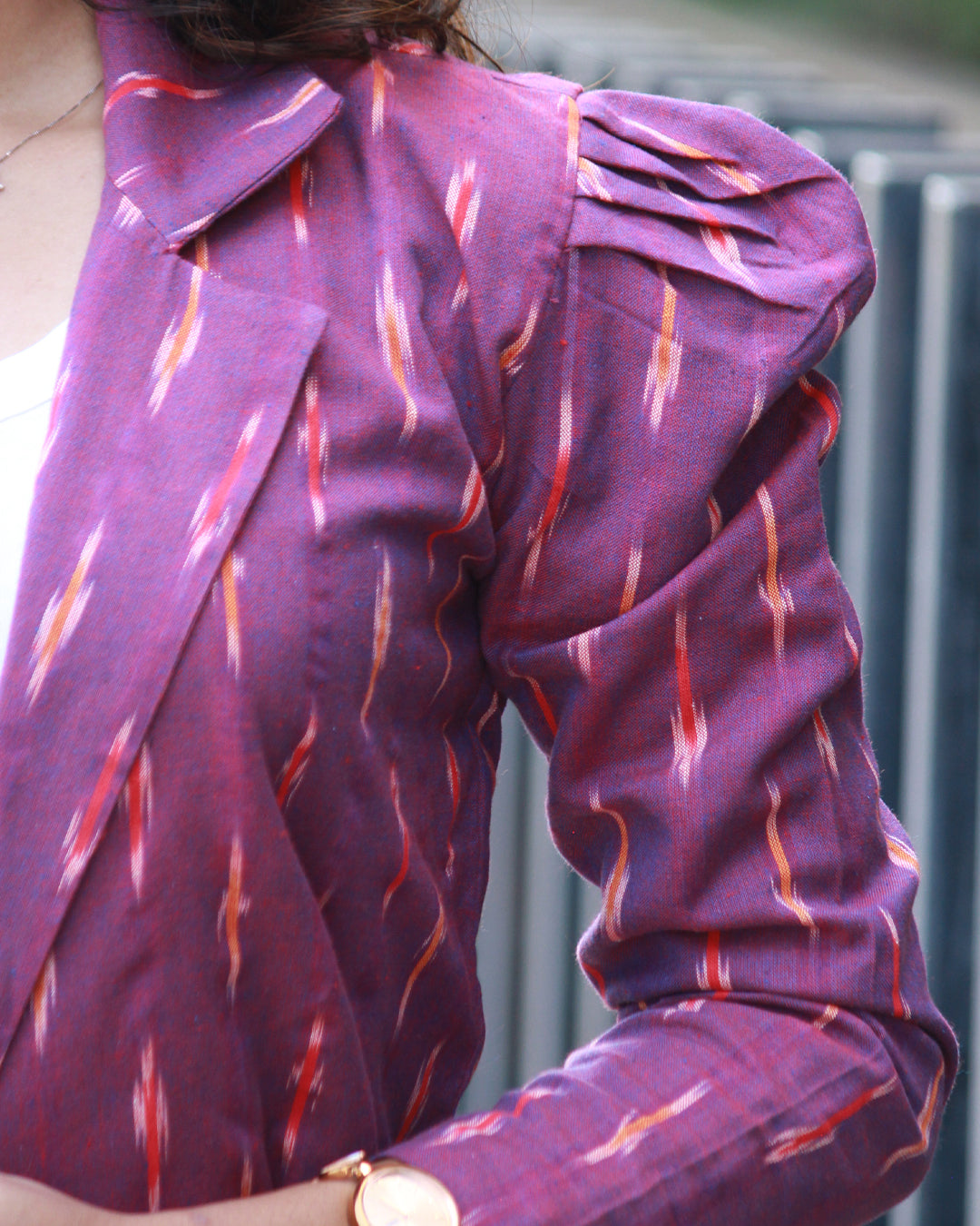 Pure Ikkat Handloom Cotton Jacket