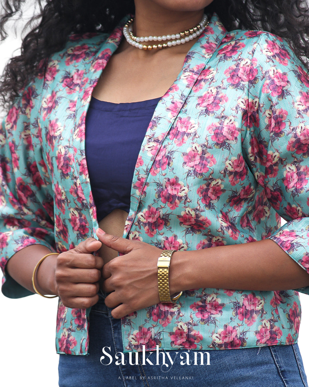 Dola Silk Floral Overcoat