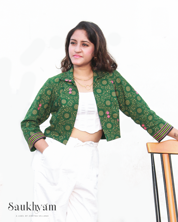 Pure Cotton Printed jacket